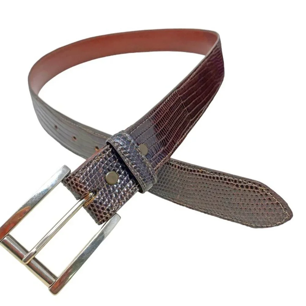 Jose Luis Genuine‎ Snakeskin Belt Italian Buckle Made in the USA
